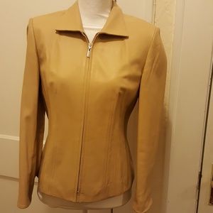 Leather Blazer by Talbots. Sz 6p
